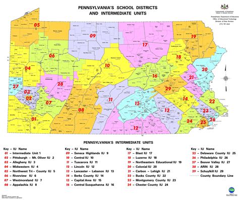MAP Map Of Pa School Districts